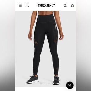 Black Gymshark Energy Seamless Leggings - Medium